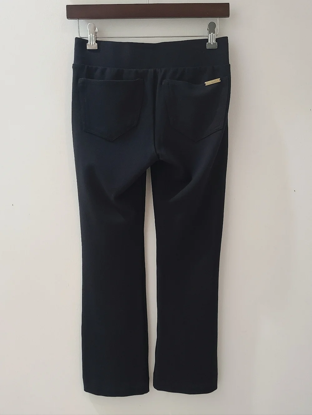 LILLY PULITZER MIA Cropped Flare Ponte Pant STYLE #002673 Black Onyx Sz